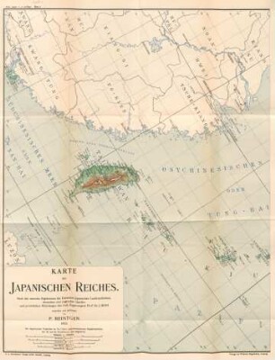Karte des Japanischen Reiches