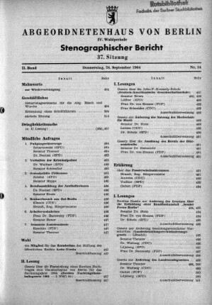 Nr. 14 (37], 24. September 1964