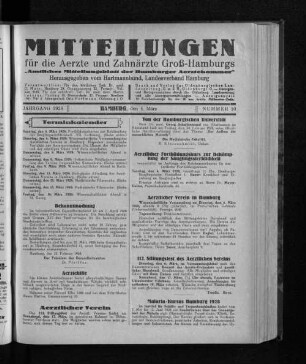 Jahrgang 1928, Hamburg, den 4. März, Nummer 10