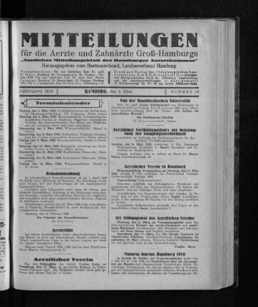 Jahrgang 1928, Hamburg, den 4. März, Nummer 10