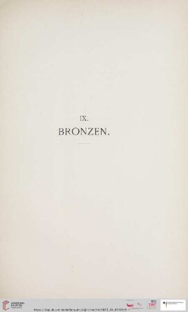 IX. Bronzen (Nr. 198 - 214)