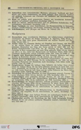 Skulpturen (Nr. 177-188)