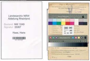 Entnazifizierung Hans Haas , geb. 11.08.1889 (Steuerberater)