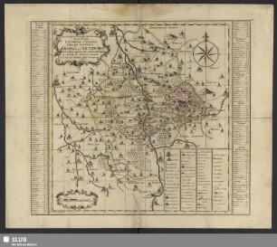Accurate Geographische Delineation derer zu dem Leipziger Creisse Gehörigen Aemmter Grimma und Mutzschen nebst andern angrentzenden Aem[m]tern und Gegenden