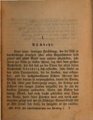 Die Schultheißentöchter von Nürnberg : culturhistor. Roman. 1
