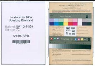 Entnazifizierung Alfred Anders , geb. 01.12.1894 (Bahnsekretaer)