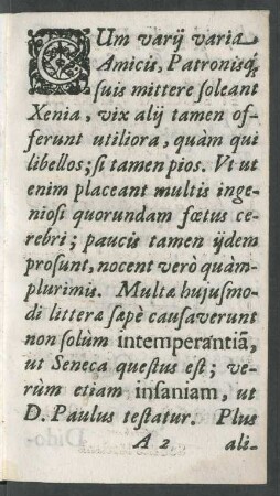 [Cum varij varia ...]