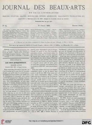 Nr. 14 (31 Juillet 1868)