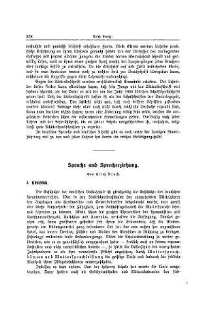 Sprache und Sprecherziehung
