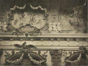 Schlosskapelle, Hauptgesims und Teil der Decke