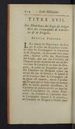 Titre XVII.