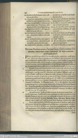 Tertium Fundamentum, Parium Curae, Consuetudines Vicinorum, concordare cum Coloniensi, & observantiam pro Vasallis stare