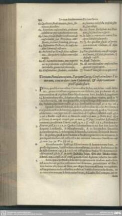 Tertium Fundamentum, Parium Curae, Consuetudines Vicinorum, concordare cum Coloniensi, & observantiam pro Vasallis stare