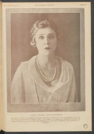 Lady Diana Duff-Cooper - [Fotografía]