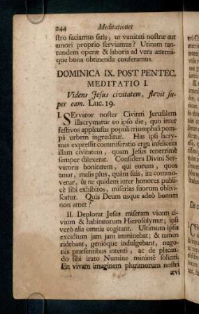 244-254, Dominica IX. Post Pentec.; ...