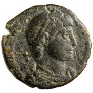 Münze, Aes 4, 25. Feburar 364 bis 24. August 367 n. Chr.