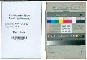 Entnazifizierung Peter Marx , geb. 30.03.1906 (Schlosser)