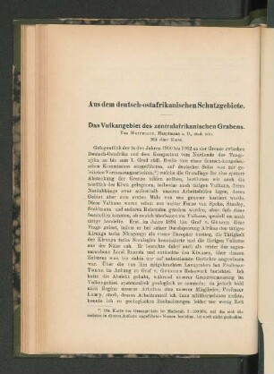 Das Vulkangebiet des zentralafrikanischen Grabens.