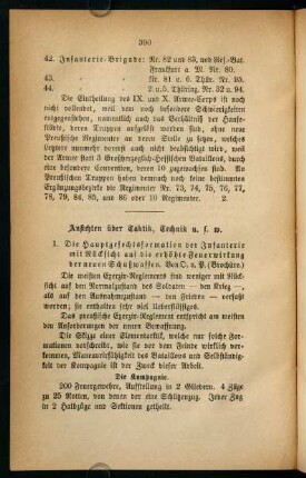 390-399, Ansichten über Taktik, Technik usw.
