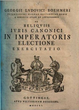 De reliquiis iuris canonici in imperatoris electione exercitatio
