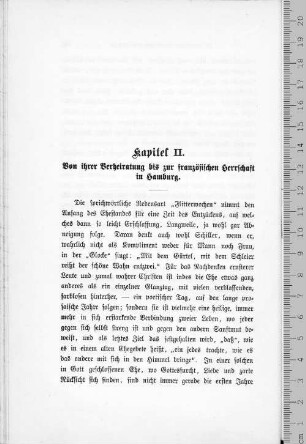Kapitel II. Von ihrer Verheiratung bis zur französischen Herrschaft in Hamburg.
