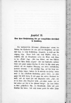 Kapitel II. Von ihrer Verheiratung bis zur französischen Herrschaft in Hamburg.