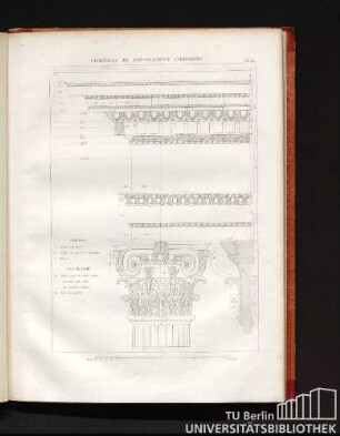 Chapiteau et entablement composite. Pl. 32.