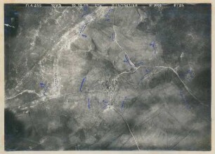 Foto der Stellungen bei Oulches-la-Vallée-Foulon (Luftbild)