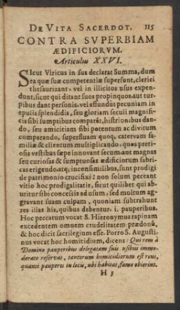 Contra Superbiam Aedificiorum.