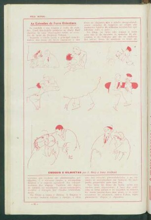 Croquis e silhuetas