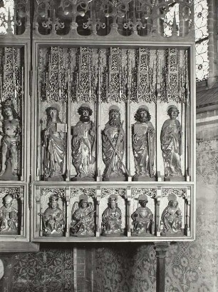 Rechter Flügel: Matthäus, Bartholomäus, Andreas, Simon von Kana, Judas Taddäus