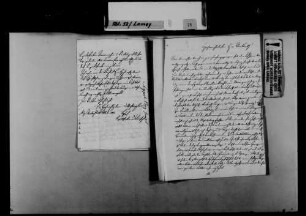 Schreiben von N.N. Seybel, Breisach, an August Lamey: Kritik an einer Versetzung Seybels nach Breisach.