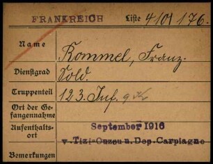 Rommel, Franz - Roos, Albert