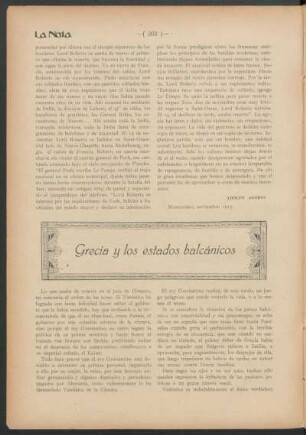 Grecía y los estados balcánicos