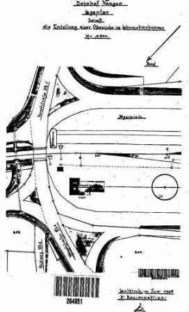 Wangen (Allgäu): Nebengebäude Lok-Schuppen Lageplan (Lok-Schuppen,Gl.-Anlagen)