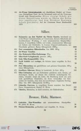 Silber (Nr. 462-474)