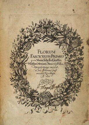 Florum Fasciculus ..., Fasciculus Primus