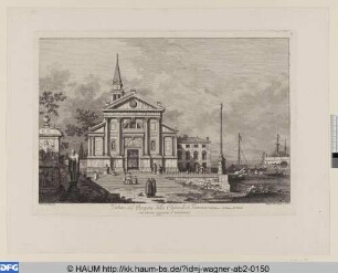 Veduta del Prospetto della Chiesa di S. Francesco della Vigna