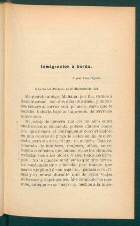Inmigrantes á bordo.