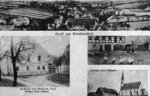 Wilsdruff-Blankenstein. Ortsansichten, Ansichtskarte