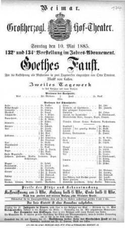 Faust. Zweites Tagewerk