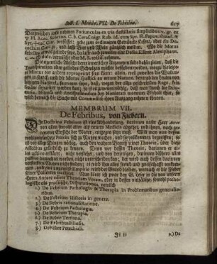 De Febrius, von Fiebern.