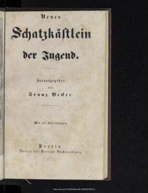 Neues Schatzkästlein der Jugend