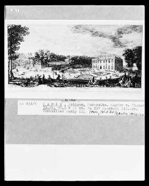 Das Schloss von Marly-le-Roi: Parkseite