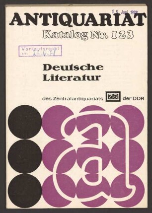 Nr. 123: Deutsche Literatur