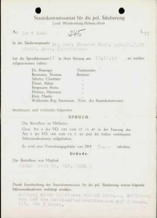 Koch, Theodor, Dr. med.