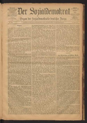 1890, No. 15 (12. April 1890)-No. 39 (27. September 1890): Der Sozialdemokrat