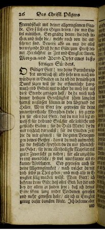 Morgen- und Abend-Opfer eines bußfertigen Sünders.
