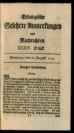 XXXIV. Stück