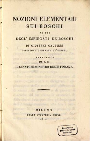 Nozioni elementari su i boschi